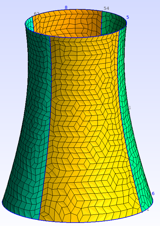 gmsh quadrilateral mesh